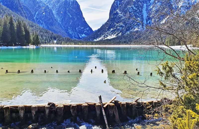 Lago di Dobbiaco in Trentino Alto Adige, Dolomiti